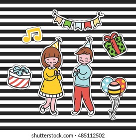 Cute cartoon patch collection