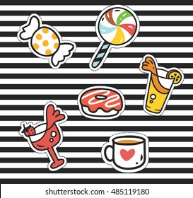 Cute cartoon patch collection