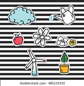 Cute cartoon patch collection