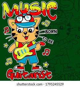 Cute Cartoon Pattern Background Illustration Vector Graphic Design T-shirt