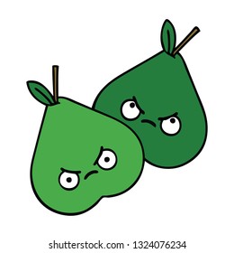 cute cartoon of a pears