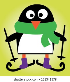Cute cartoon penguin