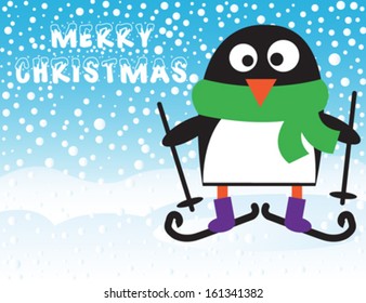 Cute cartoon penguin