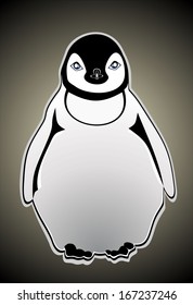 Cute cartoon penguin