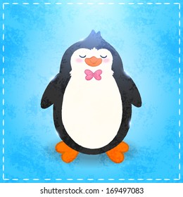 Cute cartoon penguin