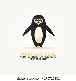 Cute cartoon penguin