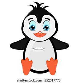 Cute cartoon penguin 