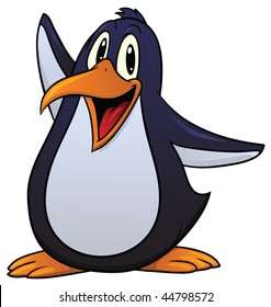 Cute cartoon penguin.