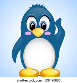 Cute cartoon penguin