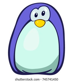 Cute cartoon penguin