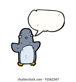 pingüino de dibujos animados