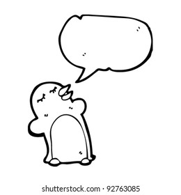 pingüino de dibujos animados
