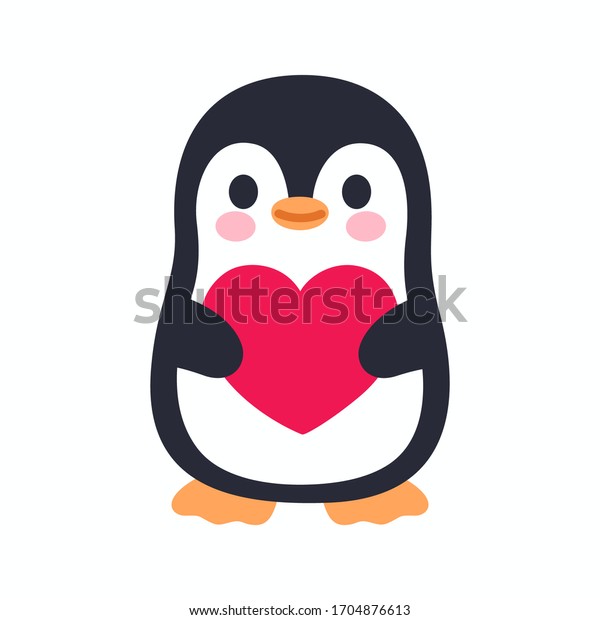 Joli Personnage De Pingouin En Dessin Image Vectorielle De Stock Libre De Droits