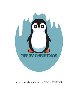 cute cartoon penguin, vector, illustration