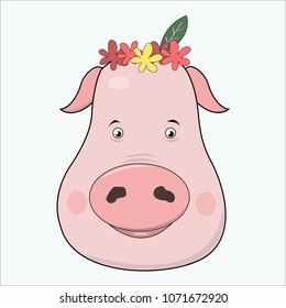 cute Cartoon Pig