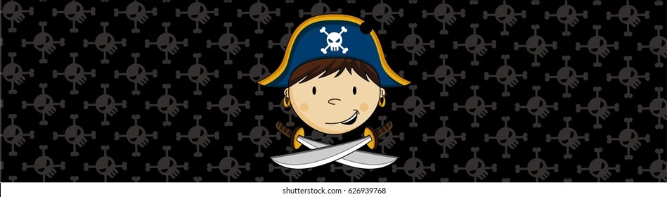 Cute Cartoon Pirate