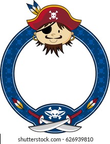 Cute Cartoon Pirate