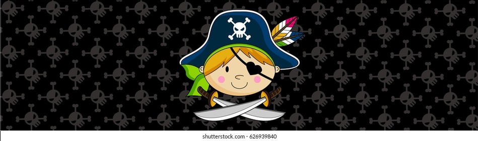 Cute Cartoon Pirate