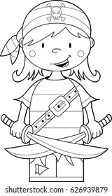 Cute Cartoon Pirate