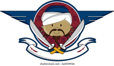 Cute Cartoon Pirate