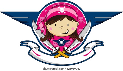Cute Cartoon Pirate