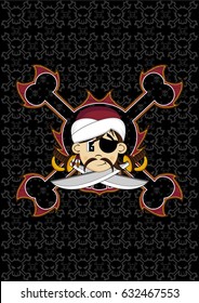 Cute Cartoon Pirate