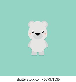 Cute Cartoon Polar Bear