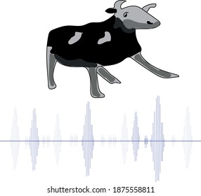 Cute Cartoon of a Polish Cow