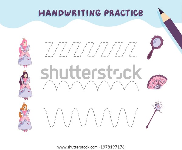 Cute Cartoon Princesses Maze Game Labyrinth Stock Vector (Royalty Free ...