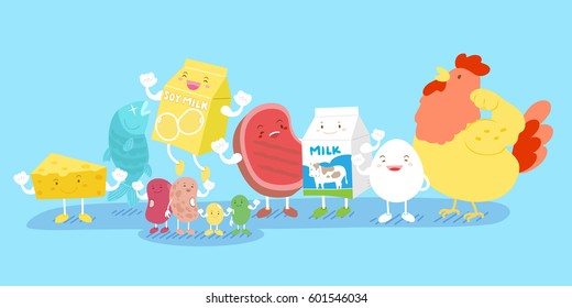 Protein Food Cartoon Images Stock Photos Vectors Shutterstock