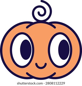 Cute Cartoon Pumpkin Character