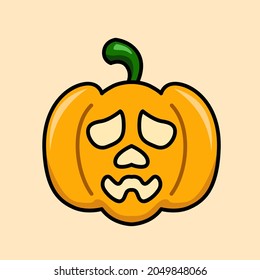 cute cartoon pumpkin for halloween stickers. stickers for Halloween celebration