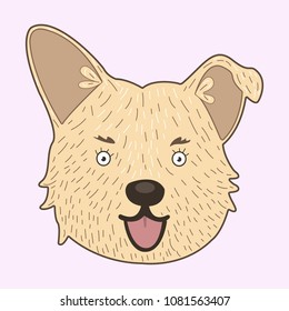 cute cartoon puppy dog