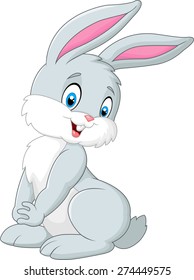 Cute cartoon rabbit