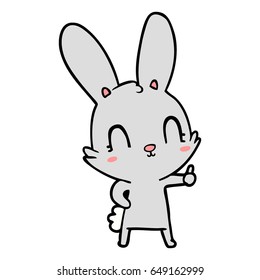 cute cartoon rabbit