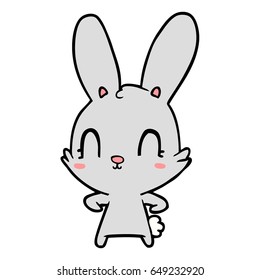 conejo de dibujos animados lindo