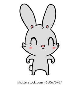 conejo de dibujos animados lindo