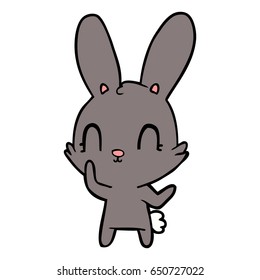 cute cartoon rabbit