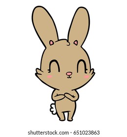 conejo de dibujos animados lindo