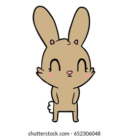 cute cartoon rabbit