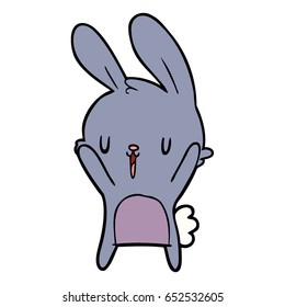 conejo de dibujos animados lindo