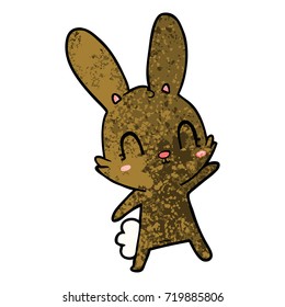 conejo de dibujos animados lindo