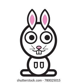 Cute Cartoon Rabbit