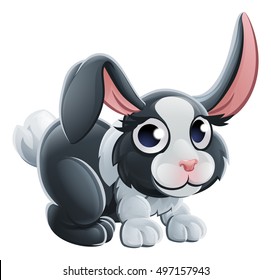 A cute cartoon rabbit animal character