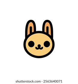 cute cartoon rabbit. vector illustration.