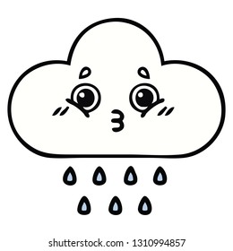 tira cómica de una nube de lluvia