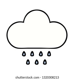 cute cartoon of a rain cloud