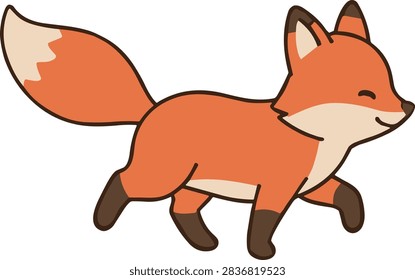 Cute Cartoon Red Fox