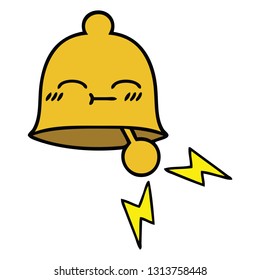 süßer Cartoon einer Ringglocke