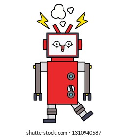 cute cartoon of a robot